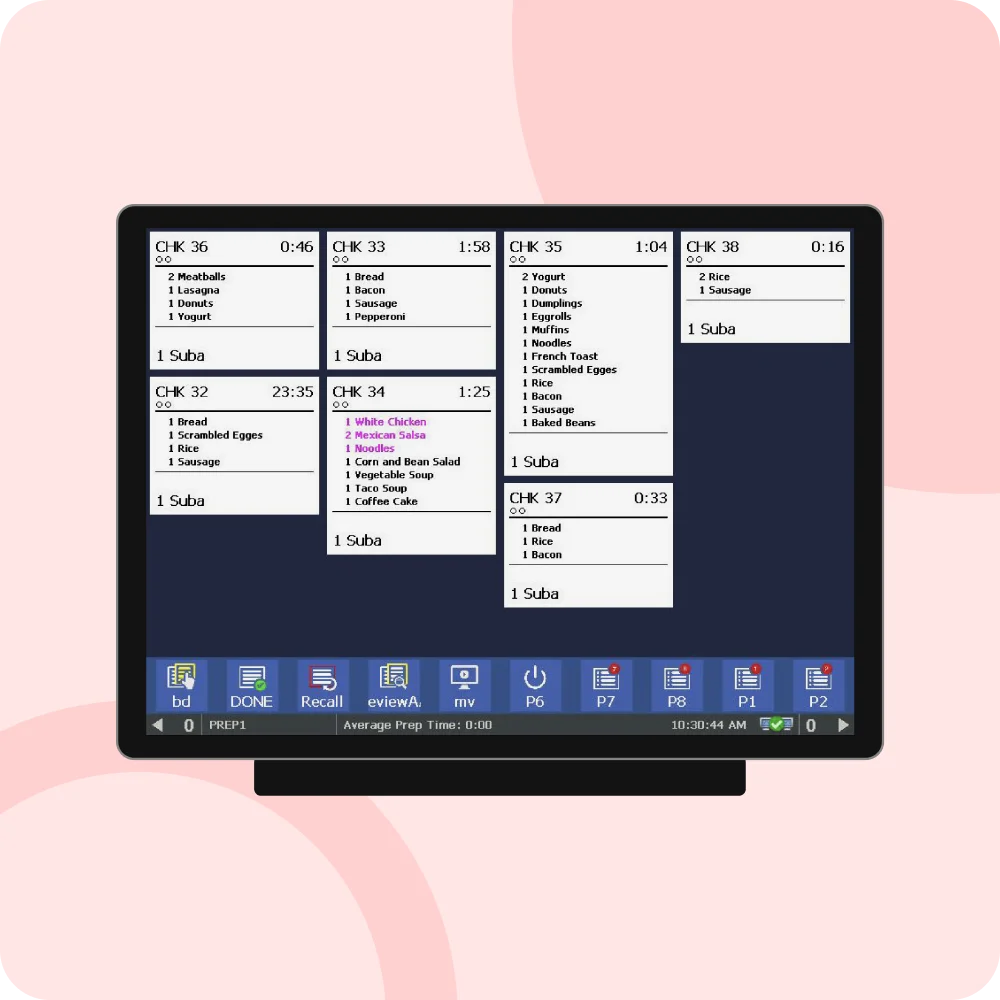 Flawless kitchen managementKitchen Display System